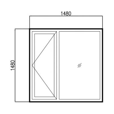 China Professional Factory Heat Insulation 60 Series Single Casement Windows Hung Steel Frame Casement French for sale