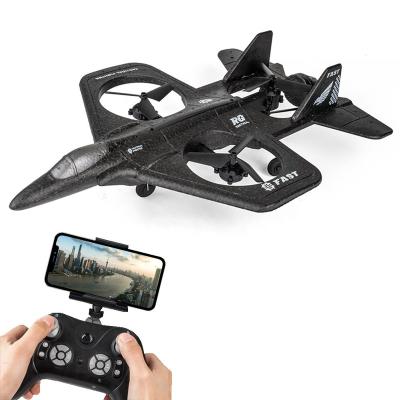 China New 2.4G WIFI EPP Foam Fighter Drone App Controlled Remote Control Airplanes One Key Return RC Airplane for sale