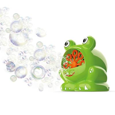 China Carryover Plastic Frog Soap Bubble Blow Toy for sale