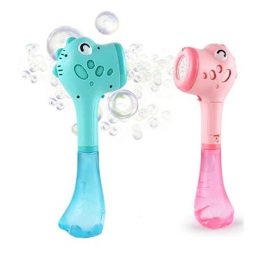 China Hot Selling Plastic Bubble Toys Battery Operated Blowing Magic Wand With Light And Music for sale