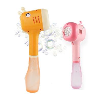 China Plastic New Style Handheld Electric Giraffe Bubble Gun Automatic Toy for Boys and Girls for sale