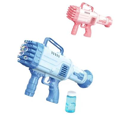 China 2022 Summer Plastic Outdoor Toys 36 Holes Bazooka Bubble Gun Bubble Toys For Kid for sale