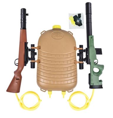 China Outdoor Water Gun OEM Toys Sprinkle Game Children's Plastic Water Gun Backpack Toy for sale