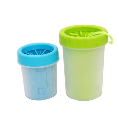 China Viable Portable Detachable Hot Feet SiliconeWholesale Tool Dog Dog Foot Cleaner Cup Washing Cup Pet Paw Cleaner for sale