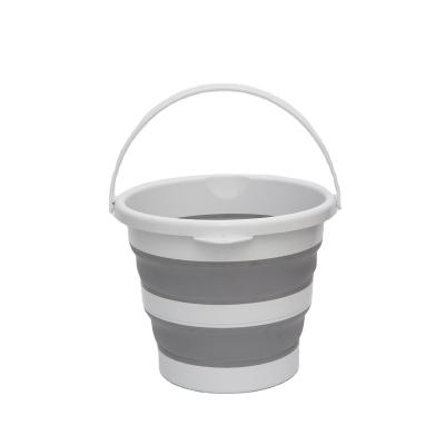 China Sustainable Collapsible Plastic Bucket With 10 Liters Each Foldable Round Tub Space Saving Outdoor Waterpot For Garden Or Camping for sale