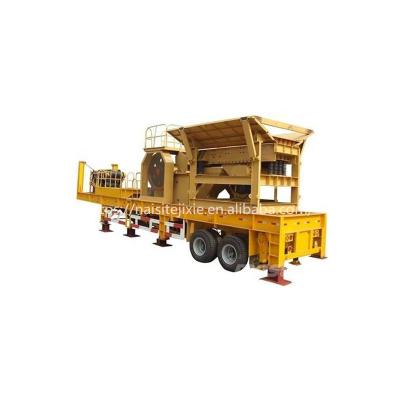 China Mining Mobile Construction Jaw Crusher Stone Crusher Line , Diesel Engine Jaw Crusher Station for sale