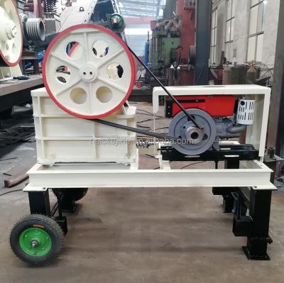 China Mini Soil Crusher Mining Stone Crushing Machine Portable Rock Jaw Crusher for sale