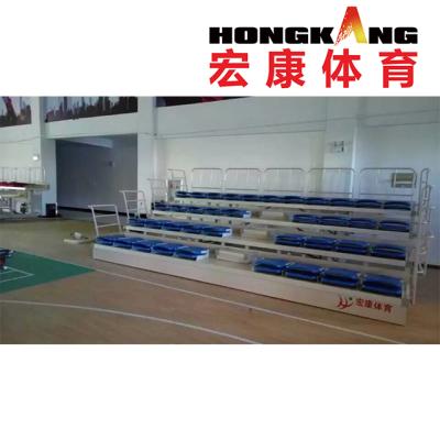 China FIBA Wooden Dish Approved Hongkang Telescopic Bleachers With Front Folding Stadium Seat Stadium Chair HKCG-KTY-B2 For Sale for sale