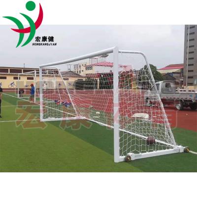 China Aluminum Alloy Hongkang Cheap Price Aluminum Alloy Mobile Soccer Goal For 11 Players For Sale for sale