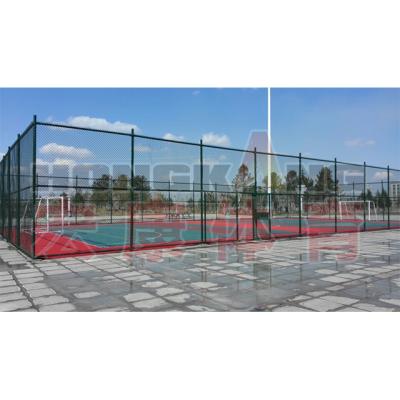 China Hongkang best price new design soccer game tennis training cage court for soccer game football goal with fixed bleacher seat for sale for sale