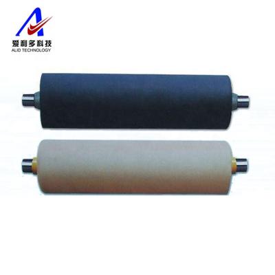 China Single Knitting Spare Part For Handling Rubber Rollers With Industrial Rubber Bearings Rollers for sale