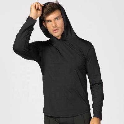 China Anti-wrinkle men's sports clothes running hoodies fitness clothes sports leisure long sleeves training hoodies for sale