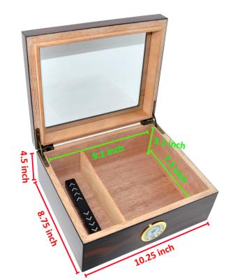 China Eco-friendly factory price can be customized unique luxury wood humidor portable cedar wood humidifier for sale