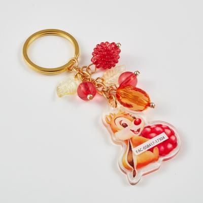 China 2021 Acrylic Factory Custom Small Cute Squirrel Acrylic Key Chain For Kids for sale