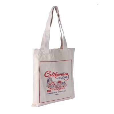 China White Handled Custom Design Printed Cotton Tote Durable Canvas High Quality Organic Grocery Bags for sale