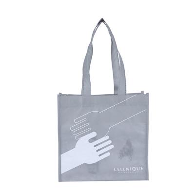 China 100% Custom Shopping Eco-friendly Gray Tote Fashion Storage Heavy Duty Nonwoven Bags for sale