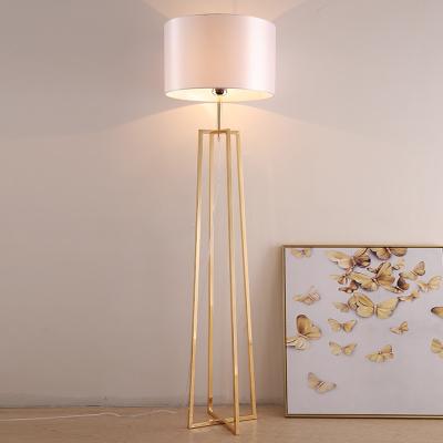 China Modern Ready To Ship Large Design Home Luxury Gold Hotel LED Floor Lamps for sale