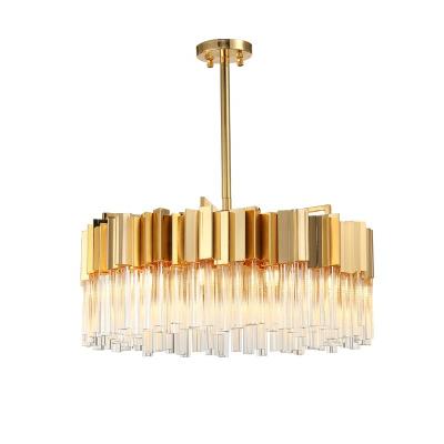 China 2021 Fashion Modern Style Around Living Room Led Crystal Light Luxury Chandelier for sale