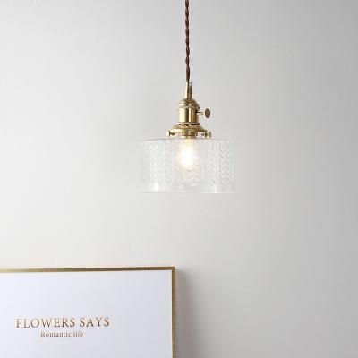 China Industrial High Quality Warm Lighting Glass Copper Chandelier Lights For Modern Home for sale