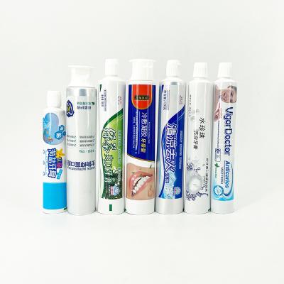 China Custom Logo 5ML 30ML 50ML 100ML White Empty Refillable Toothpaste Plastic Squeeze Tubes Cosmetic Packaging With Cheap Price for sale