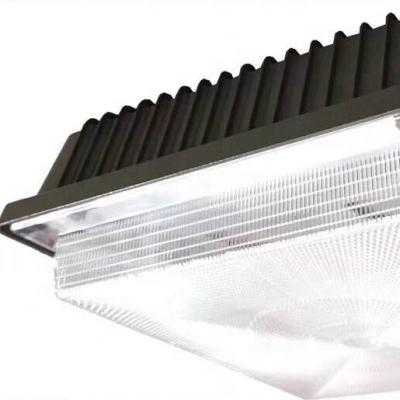 China ETL/cETL DLC 100w led gas station canopy lights, industrial led canopy with 5 years warranty canopy light covers 315*315*110 zu verkaufen