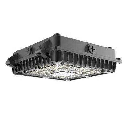 China high quality intertek dlc government order canopy led canopy 100w high power light gas station lens led canopy fixtures 242*242*80 zu verkaufen