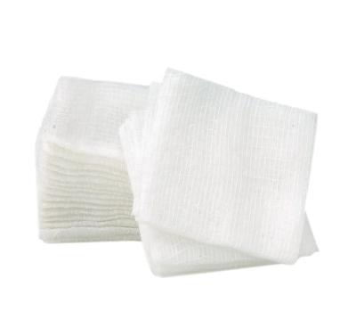 China Medical care OEM 100% Cotton Non-Sterile Disposable Wound Pad 4*4 10*10cm Gauze Swab for sale