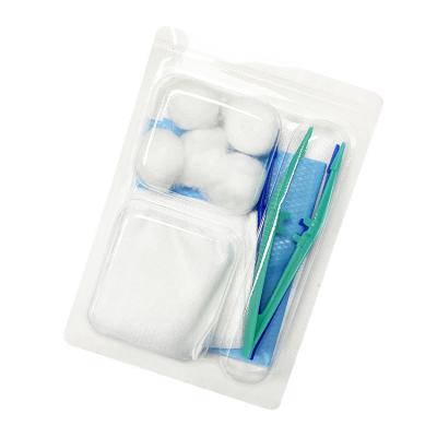 China Cotton CE ISO Sterile Disposable Hospital Non Woven Wound Dressing Kit for sale