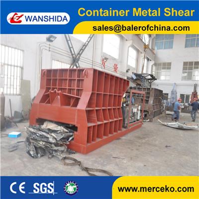 China Manufacturing machines Q43W-4000B Automatic Metal Container Shear with big size feeding mouth for sale