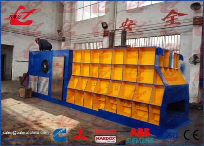 China Horizontal Scrap Metal Container Shear Automatic Cutting Shear Feeding Hopper PLC Control Diesel or Motor Power for sale