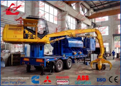 China Portable Hydraulic Metal Baler Logger Mobile Scrap Baling Press Steel Compactor for sale