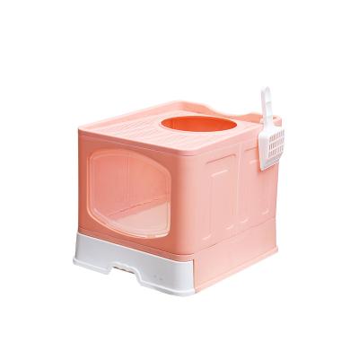 China Viable Wholesale High Quality Simple Cute Plastic Toilet Box Garbage Cleaning Cats for sale