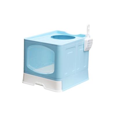 China Sustainable Durable Home Automatic Training System Trash Can Toilet For Cats With Drawer for sale