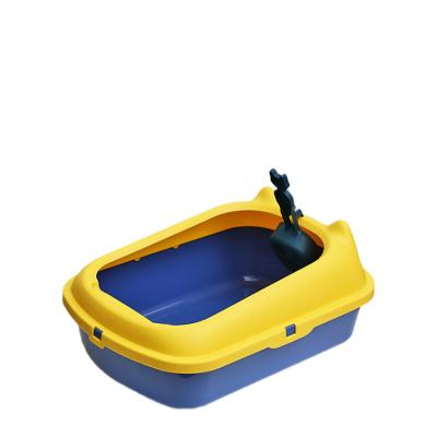 China Viable High End New Listing Large Various Colors Small Size Litter Cat Box Toilet Trainer for sale