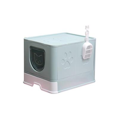 China Viable Wholesale Fine Quality Cat Toilet Extra Large Training System Plastic Box for sale