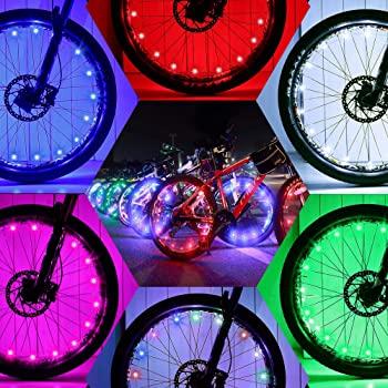 China Fashionable Outdoor Recycling Waterproof Line Light Easy Installation LED Bicycle Wheel Light For Decoration for sale