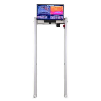 China Door Frame Body Temperature Measurement Detection Scanner Security Door Walk Through Metal Detector TD-800D for sale