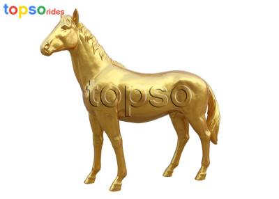 China Decoration Cinderella Horse Carriage Amusement Park Full Size Horse Statue for sale