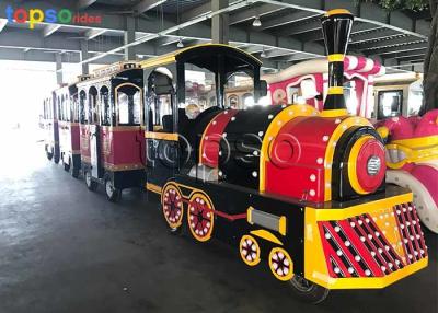 China Electric Trackless Train Ride 5-10 Km/H  Easy Control Antique Modeling Design for sale