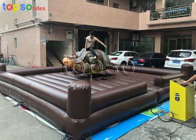 China Shopping Mall Inflatable Mechanical Bull Easy Operate Customized Area Size for sale