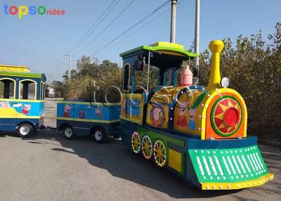 China Pink Pig Trackless Train Ride Shopping Mall Fiberglass Steel Material for sale