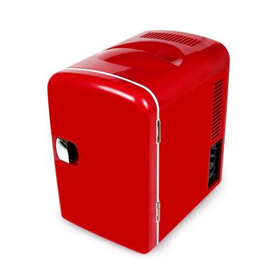 China Aluminum Mini Fridge For Mini Makeup Skin Care Cosmetic Fridges For Indoor And Outdoor 4L DC 12V 220V AC 12V 220V for sale