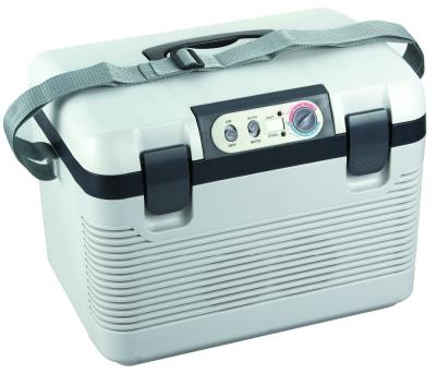 China Thermoelectric Peltier Cooler 12v Car Fridge With Temperature Display 18L 46X31.5X35CM for sale