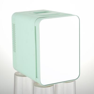 China 4L THERMOELECTRIC Hot Cold Beauty Mini Makeup Refrigerator Smart Refrigerator Mini Fridge Cute Skin Care with Mirror for sale