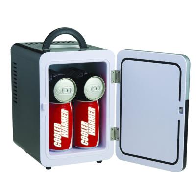 China retro mini desktop fridge for hot cold bottle 5L AC 220v or 110v 12v 26X19X28CM for sale