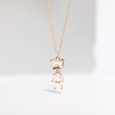 China Other Jewelry Packaging And Displaying Cute Bear Necklace Beads For Jewelry Making Women Sexy Necklace for sale