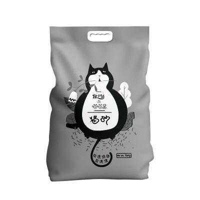 China OEM Factory Stocked Cat Litter Bentonite Clumping Premium Cat Litter for sale