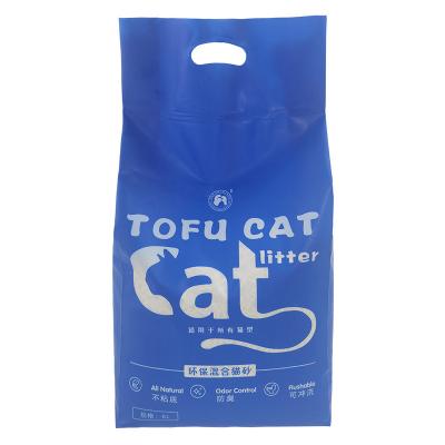 China Garbage Stored Cat Sand Mixed Bentonite Cheap Protected From Cat Litter Plastic Packaging Cat Dust for sale