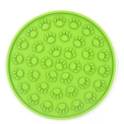 China Sustainable Silicone Pet Lick Mat Amazon Slow Feed Pad Dog Treat Dispenser Pets Feed Lick Mat for sale