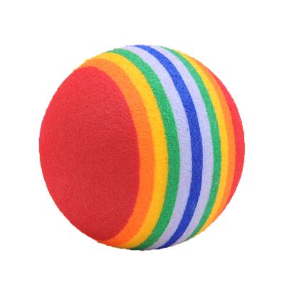 China Colorful Soft Puppies Dogs Cats Eva Interactive Indoor Outdoor Kittens Viable High Density Foam Ball Toy Balls for sale